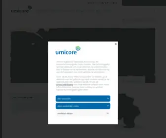 Umicore.be(Regional website Belgium) Screenshot