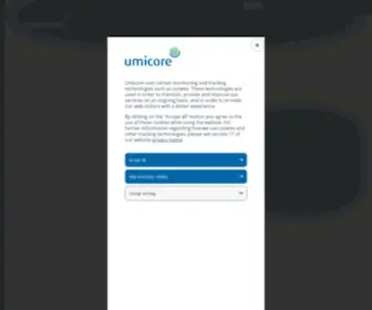 Umicore.com(A global materials technology and recycling group) Screenshot