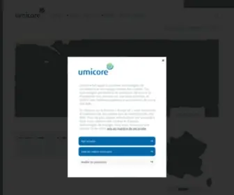 Umicore.fr(Regional website France) Screenshot