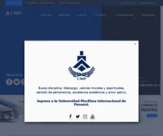Umip.ac.pa(Universidad Maritima Internacional de Panamá) Screenshot