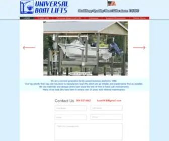 UMLC.com(Universal Boat Lifts) Screenshot