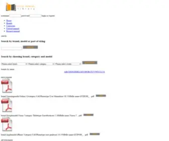 Umlib.com(Free PDF manual site) Screenshot