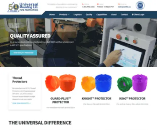 UMLTD.ca(Universal Moulding Ltd) Screenshot