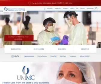 Ummchealth.com(UMMC Home) Screenshot