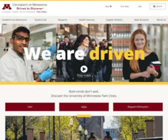 UMN.edu(University of Minnesota Twin Cities) Screenshot