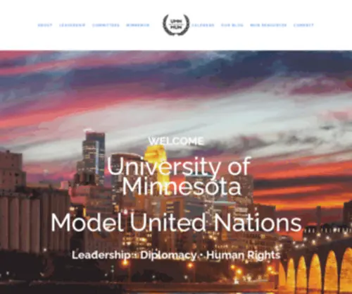 Umnmodelun.org(UMN MUN) Screenshot