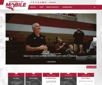 Umobilerams.com(University of Mobile Athletics) Screenshot