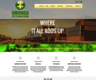 Umongo.co.za(UMONGO Petroleum) Screenshot