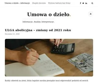 Umowaodzielo.pl(Umowa o dzieło) Screenshot