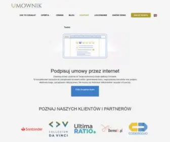 Umownik.pl(Zawieranie umowy przez internet) Screenshot