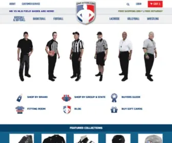 UMP-Attire.com(Umpire Equipment and Clothing) Screenshot