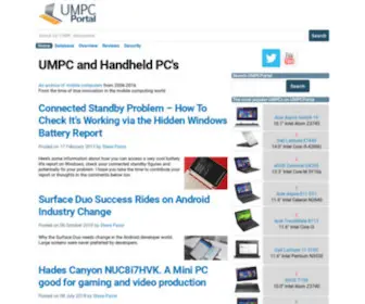 UmpcPortal.com(UMPCPortal ) Screenshot