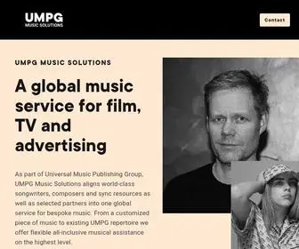 Umpgmusicsolutions.com(UMPG Music Solutions) Screenshot