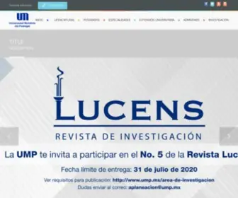 UMP.mx(Universidad Motolinía del Pedregal. Excelencia educativa) Screenshot