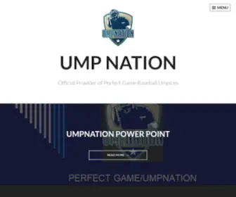 Umpnation.com(Official Provider of Perfect Game Baseball Umpires) Screenshot