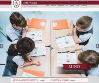 UMS-Wright.org(UMS-Wright Preparatory School) Screenshot