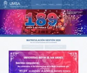 Umsa.bo(Universidad Mayor de San Andrés) Screenshot