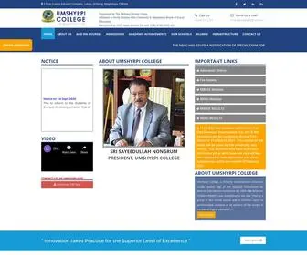 Umshyrpicollege.com(Umshyrpi College) Screenshot