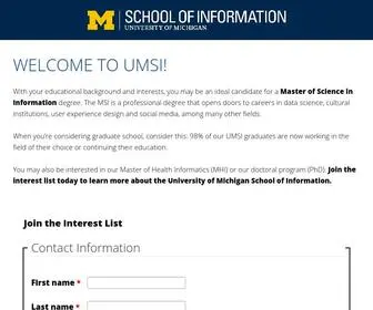 Umsi.education(Welcome SchoolOfInformation) Screenshot