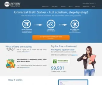 Umsolver.com(Universal Math Solver) Screenshot