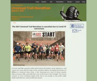 Umsteadmarathon.com(Umstead Trail Marathon) Screenshot