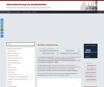 Umstrukturierung.ch(Startseite) Screenshot