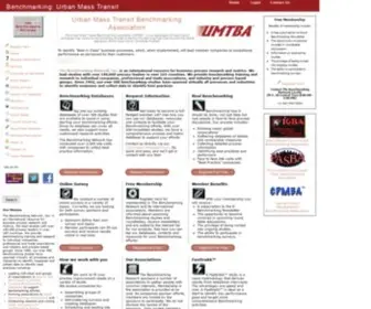 Umtba.com(Urban Mass Transit Benchmarking Association) Screenshot