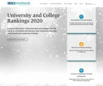 Umultirank.org(2020 World University Rankings) Screenshot