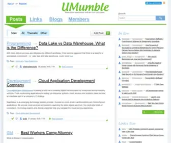 Umumble.com(Tech Blog) Screenshot