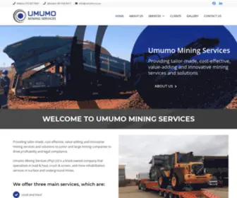 Umumo.co.za(Umumo Mining Services) Screenshot