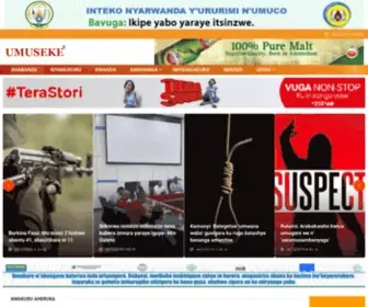Umuseke.com(Ahabanza) Screenshot