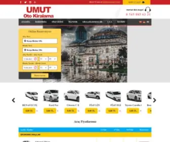 Umutotokiralama.net(Umut Oto Kiralama Konya) Screenshot