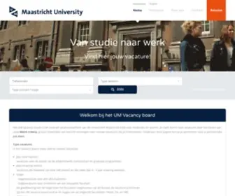 Umvacancyboard.nl(Maastricht University) Screenshot