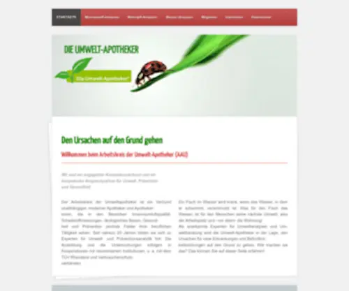 Umwelt-Apotheker.de(Die Umwelt Apotheker) Screenshot
