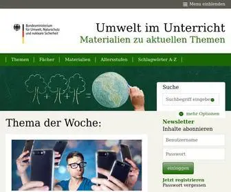 Umwelt-IM-Unterricht.de(Startseite ǀ Umwelt im Unterricht) Screenshot