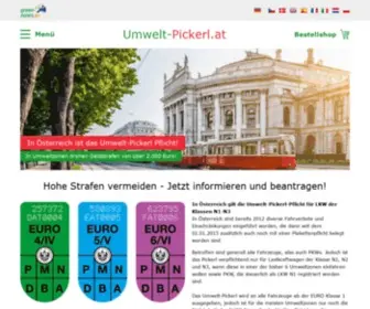 Umwelt-Pickerl.at(Jetzt informieren zum Österreichischen Umwelt) Screenshot