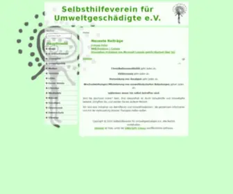 Umweltbedingt-Erkrankte.de(Umweltbedingt Erkrankte) Screenshot