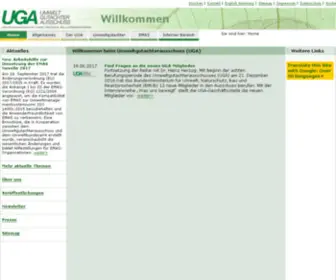 Umweltgutachterausschuss.de(Der UGA) Screenshot