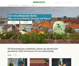 Umweltkalender-Berlin.de(Entdecken Sie die Natur Berlins in all ihren Facetten) Screenshot