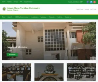 Umyu.edu.ng(Umaru Musa Yarádua University Katsina. Katsina State) Screenshot