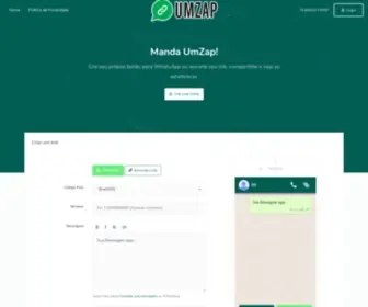 Umzap.com(Encurtador de URLs para WhatsApp) Screenshot