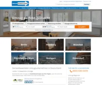Umzugsbewertungen.com(Umzugsunternehmen Bewertungen für 2021) Screenshot