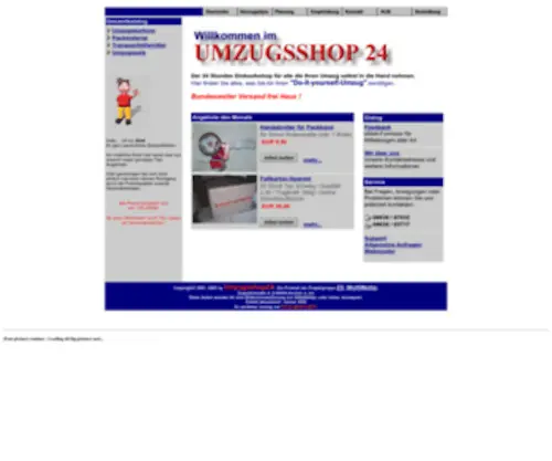 Umzugsshop24.de(Umzugsshop 24) Screenshot