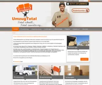 Umzugtotal.com(Umzugsunternehmens) Screenshot