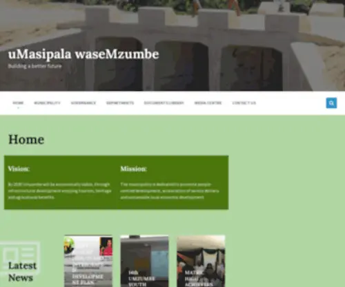 Umzumbe.gov.za(Building a better future) Screenshot