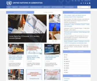 UN.uz(United Nations in Uzbekistan Official Web site) Screenshot