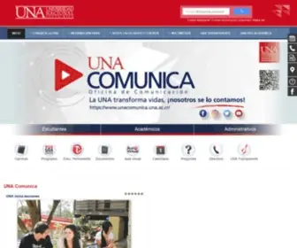 Una.ac.cr(Universidad Nacional) Screenshot