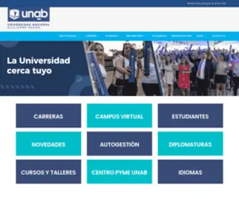 Unab.edu.ar(Universidad Nacional Guillermo Brown) Screenshot