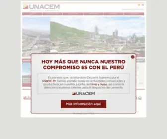 Unacem.com.pe(Unacem) Screenshot