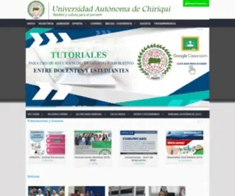 Unachi.ac.pa(Universidad Autónoma de Chiriquí) Screenshot